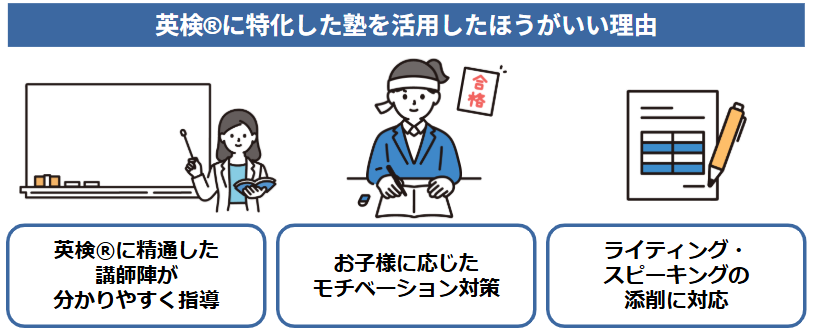 英検®専門の塾の力を借りたほうがいい理由