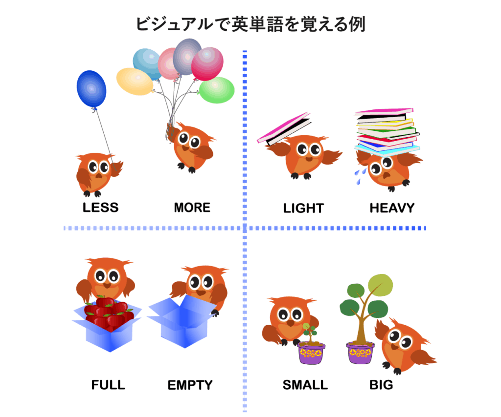 ビジュアルで英単語を覚える例