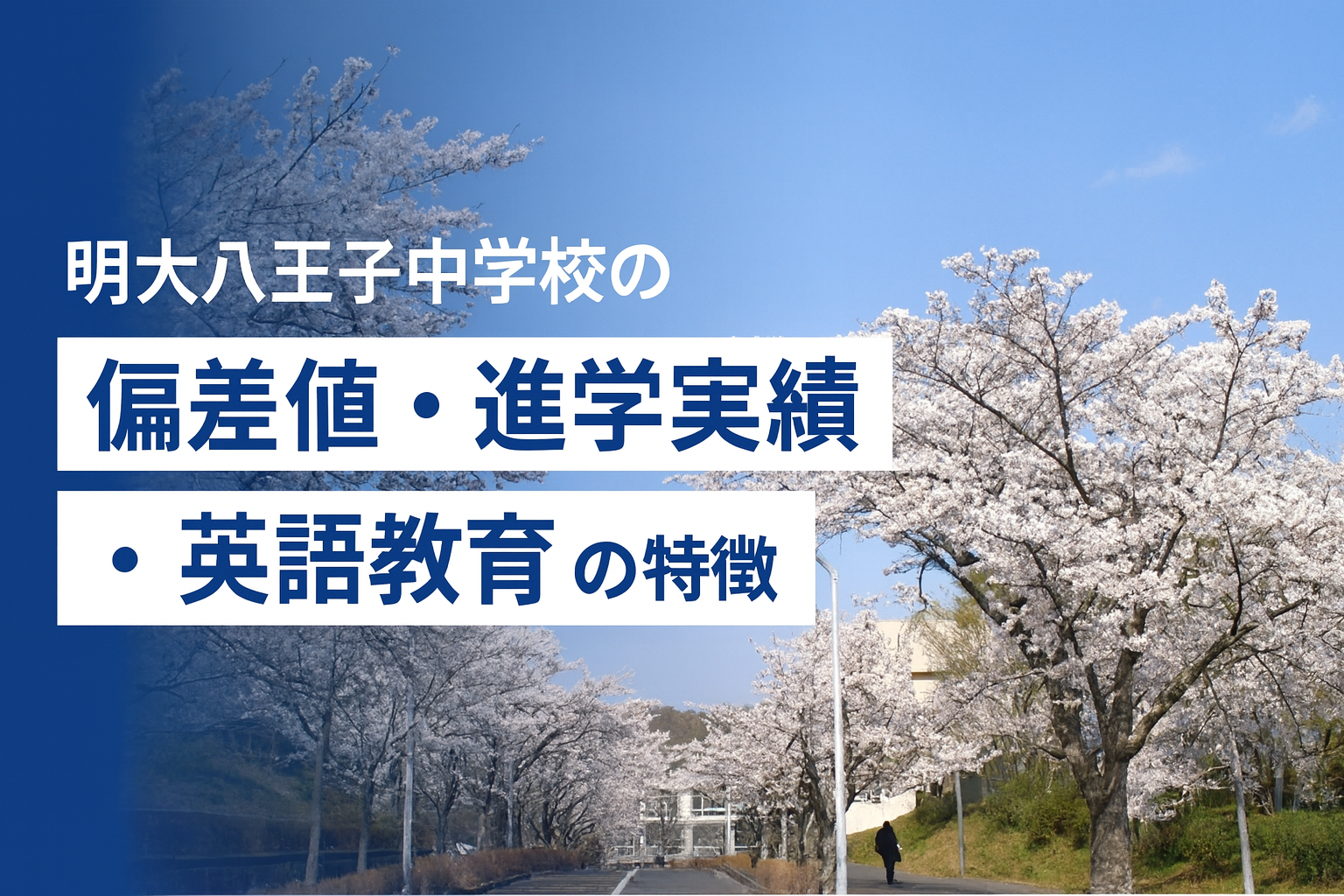 明大八王子中学校の偏差値・進学実績・英語教育の特徴